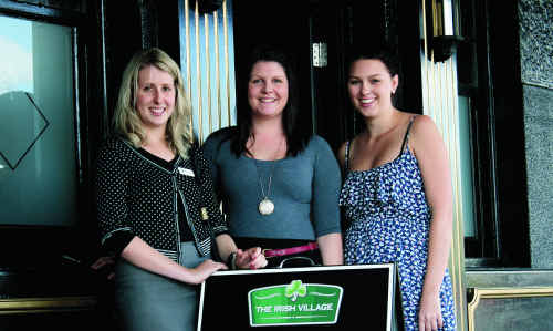 Amy McCosker, Kara Paradies and Kayley McCorley agree with the dress code enforced at The Irish Village. Amy McCosker, Kara Paradies and Kayley McCorley agree with the dress code enforced at The Irish Village.